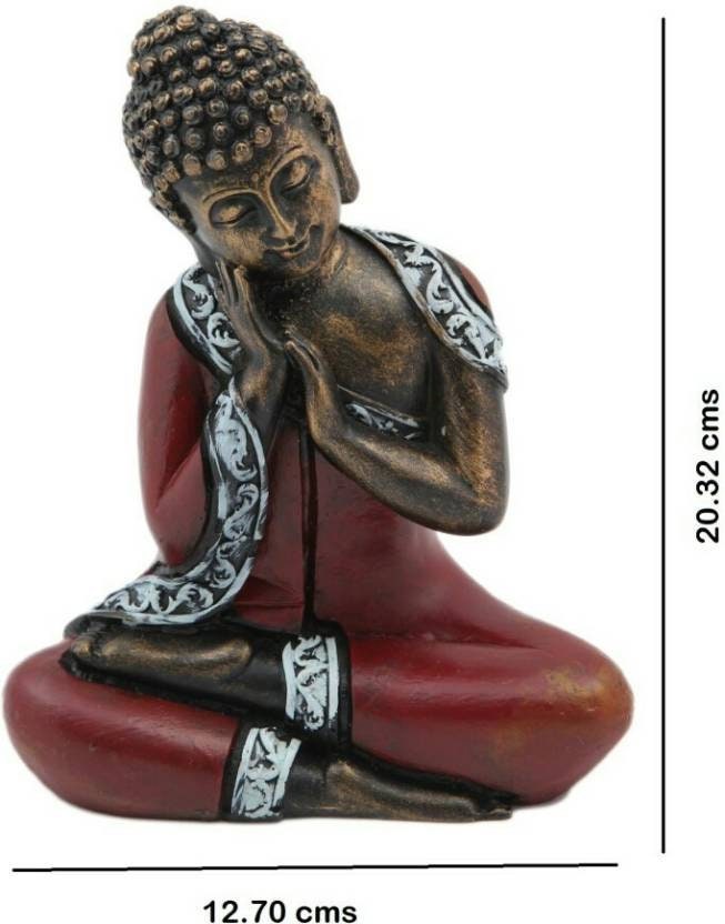 Lord Buddha Thinking Thai Buddha Idol/Buddha Statue/Buddha Showpiece/Buddha Figurine Polyresin Buddha Decorative Home/Table/Office decor