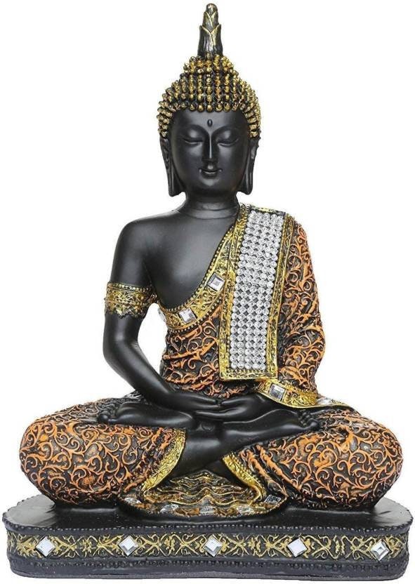 GIFT Fengshui Thai lord Buddha Handcrafted Meditating Polyresin Buddha Home/office/table decorBuddha Statue/Figurine/Sculpture- 9 inch