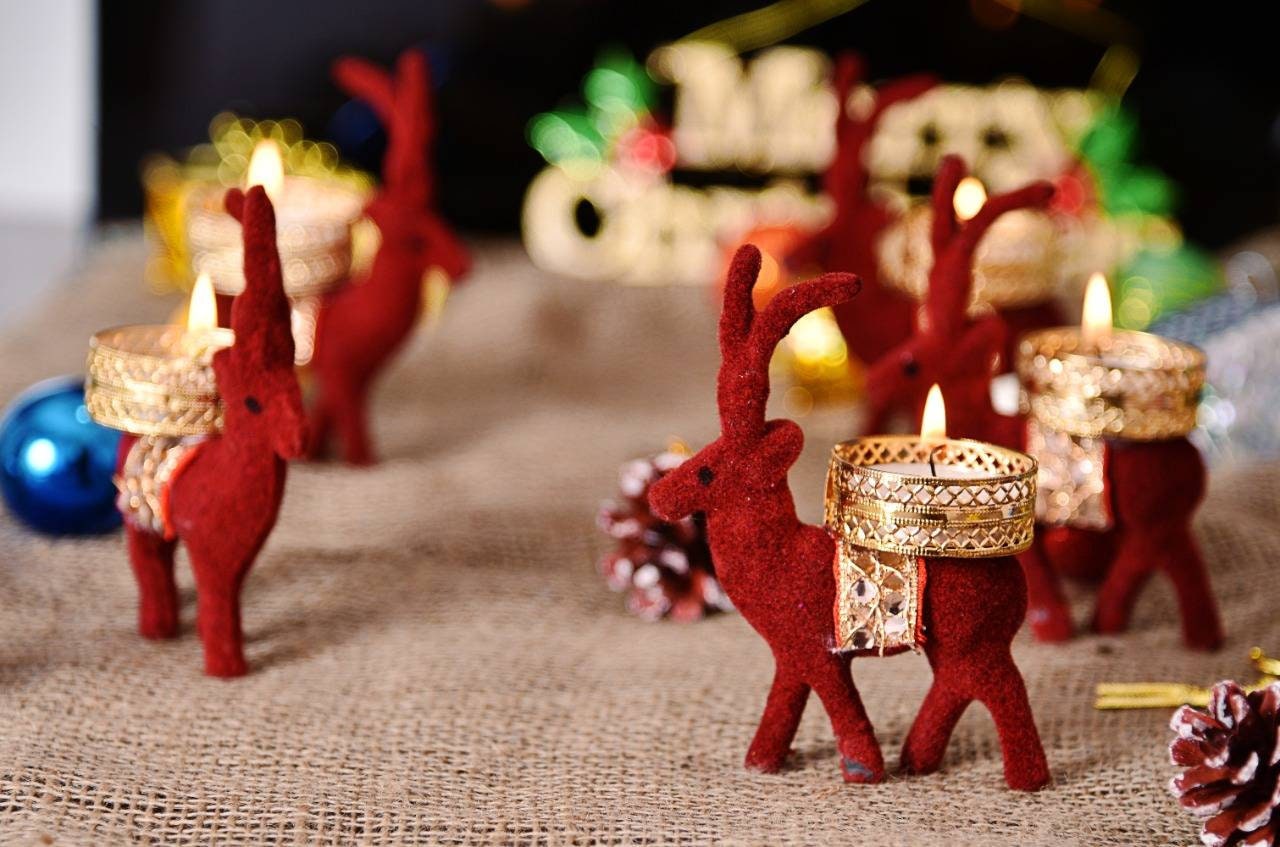 Wholesale Elephant/Reindeer Tea light HOLDER/Candle Holder/Diwali diya/ Diya set/DIWALI/Pooja/home/festival/wedding/Christmas/party decor