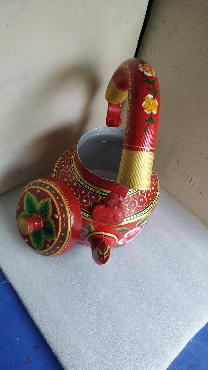 GIFT Indian Handmade Decorative Indian tea pot Beautiful Designer Hand-Painted Tea Kettle home decor housewarming gift