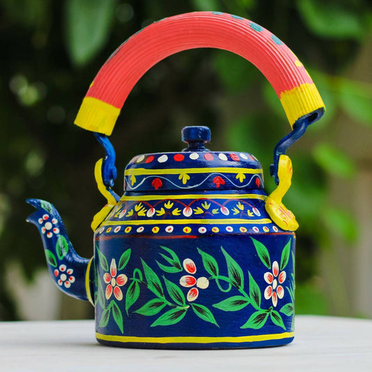 Handmade designer tea pot Hand-Painted Tea Kettle home decor housewarming gift coffee pot