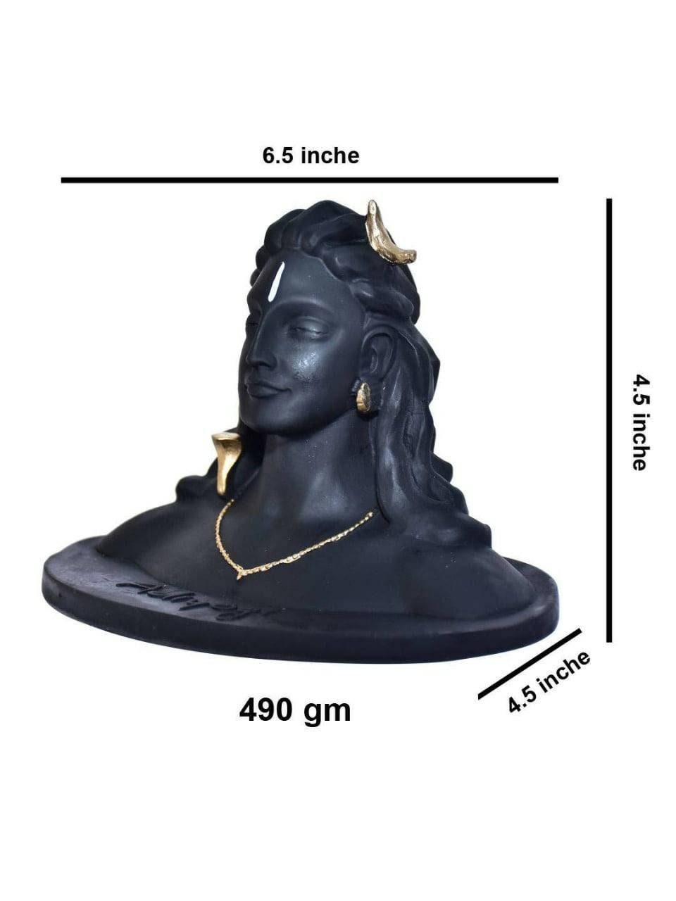 ADIYOGI lord Shiva Statue for Car Dash Board, Pooja & Gift, Mahadev Murti/Idol, Shankara for Home- Office Decor