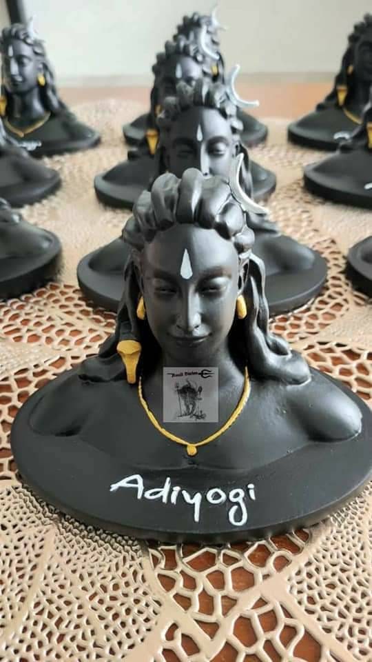 ADIYOGI lord Shiva Statue for Car Dash Board, Pooja & Gift, Mahadev Murti/Idol, Shankara for Home- Office Decor