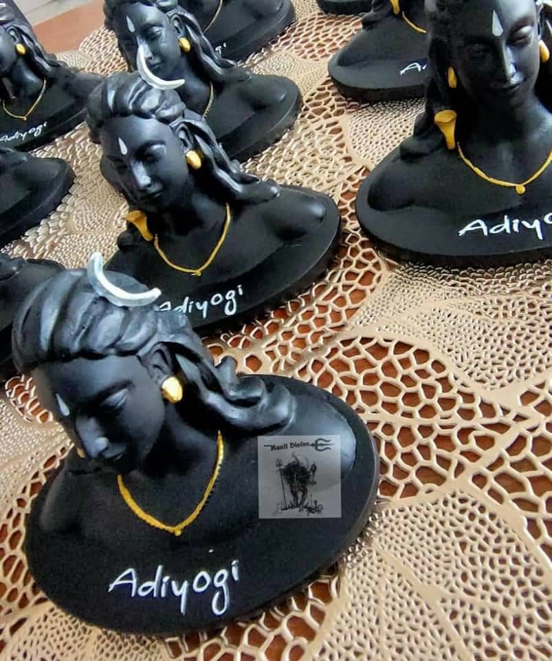 ADIYOGI lord Shiva Statue for Car Dash Board, Pooja & Gift, Mahadev Murti/Idol, Shankara for Home- Office Decor