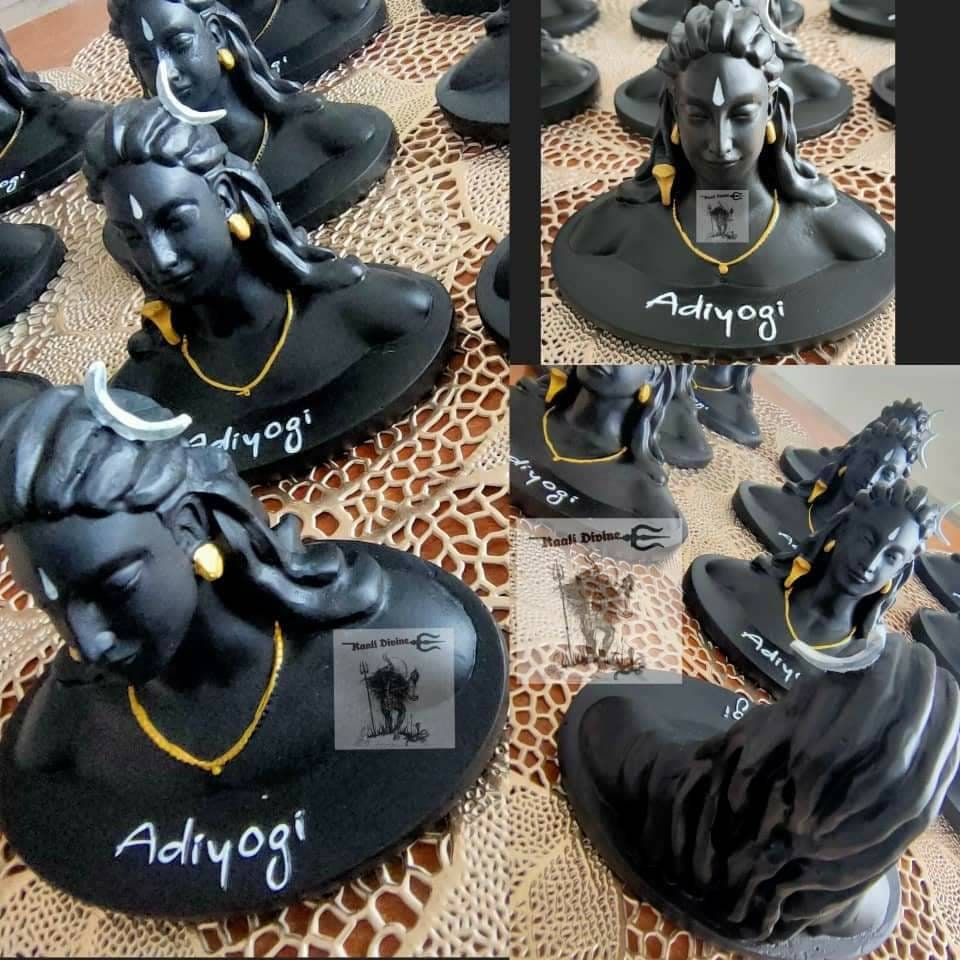 ADIYOGI lord Shiva Statue for Car Dash Board, Pooja & Gift, Mahadev Murti/Idol, Shankara for Home- Office Decor