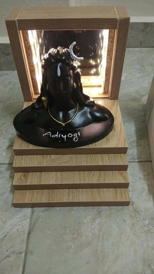 ADIYOGI lord Shiva Statue for Car Dash Board, Pooja & Gift, Mahadev Murti/Idol, Shankara for Home- Office Decor