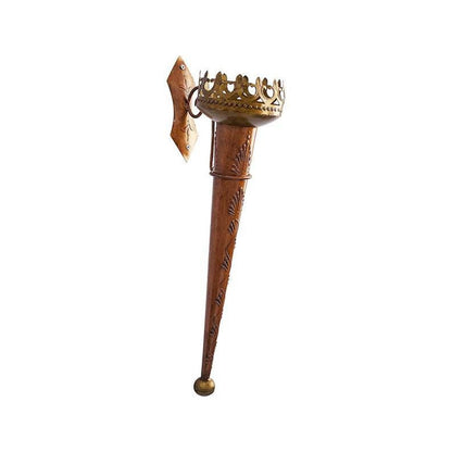 Hand Forged Decorative Fire Torch, Medieval Viking Vibe, Antique Lantern, Hand Made Wall Sconce Outdoor & Indoor Decor