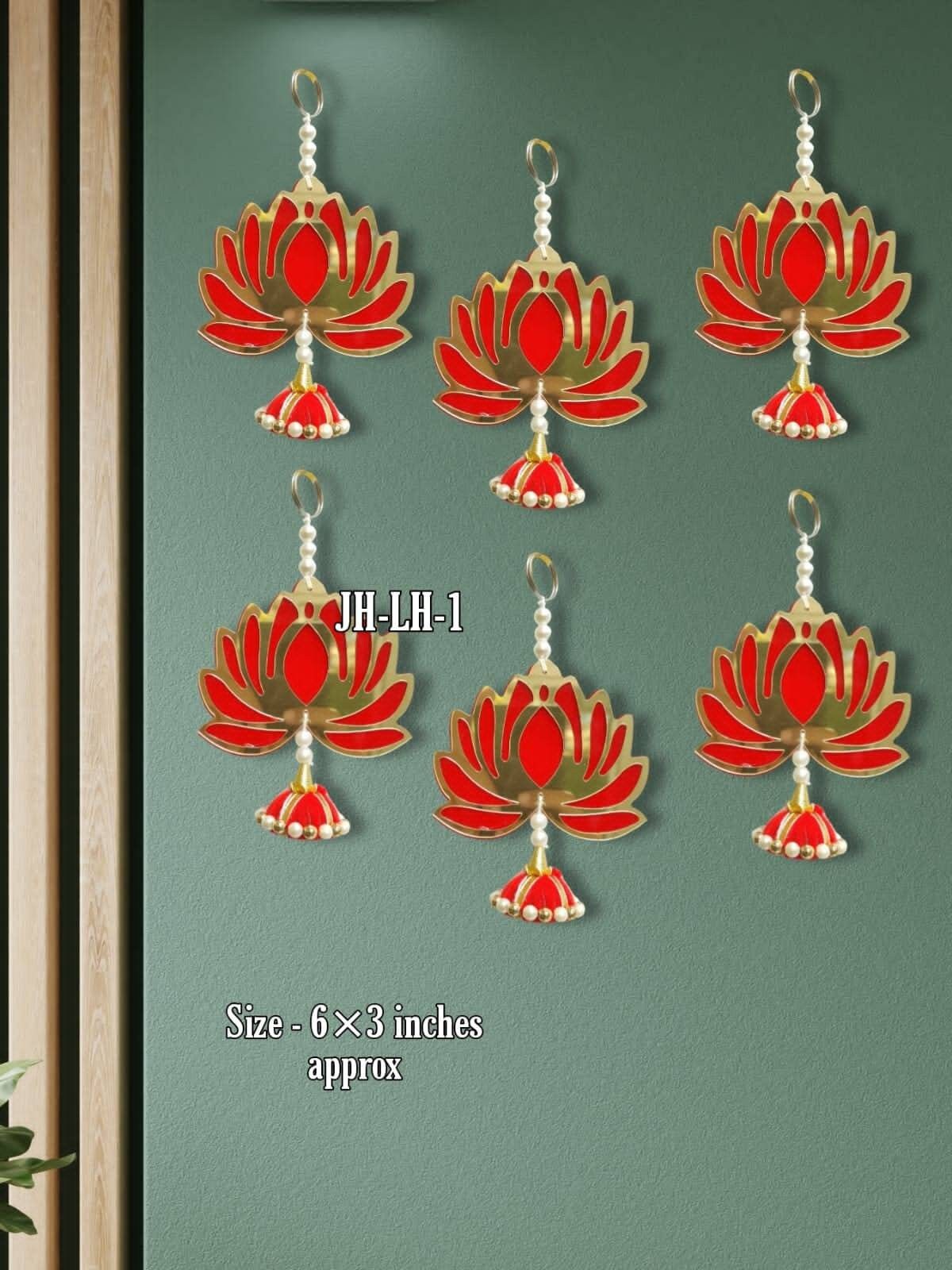 DIWALI Decoration Lotus wall hanging Lotus Back Drop Hanging Lotus back drop decor Entrance Side Door Hangings Lotus Diwali/Navratri/Decor