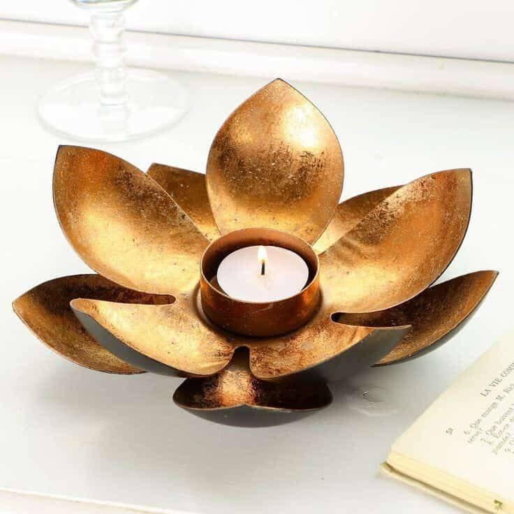 IronTealight Candle Holder/Table Top Indoor Outdoor Décor CHRISTMAS GIFT diwali/wedding Decor -Pack of 2