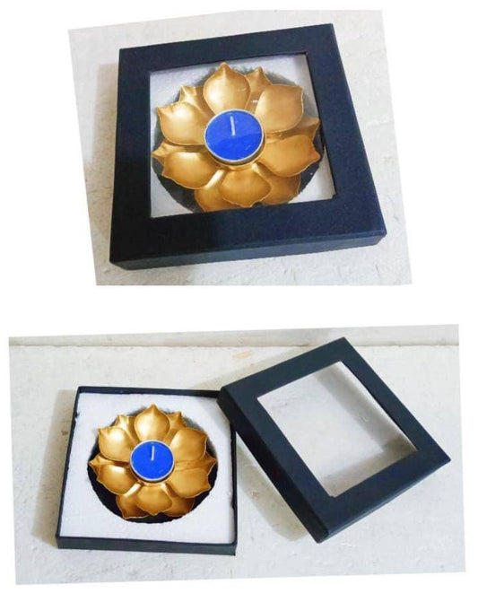 Iron diya  velvet box packing/corporate office gift/ Return gift/Urli with bowl festival/CHRISTMAS GIFT diwali/wedding Decor- 5 set