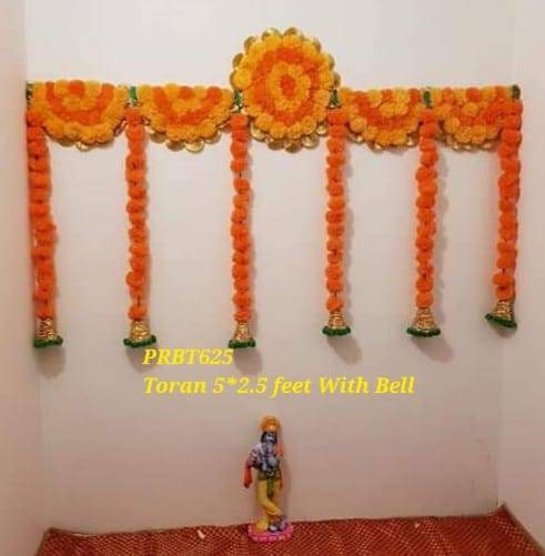 Toran/valence ganpati decoration/backdrops flower toran marigold flower