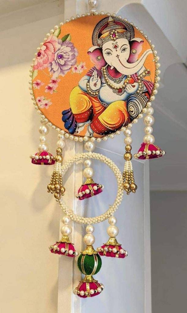 Pichwai art wall hanging,Back Drop Hanging Entrance Side Door Hangings for Diwali/Ganpati/Janmashtami backdrops