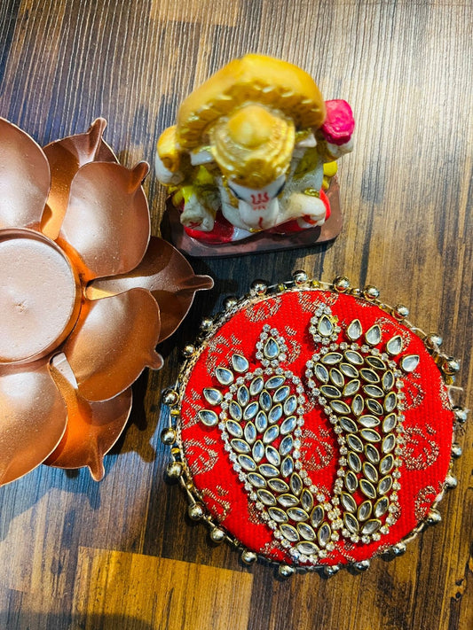 5 Sets Of kundan Laxmi Feet, Deewali Decor, Lakshmi Pagh, Pooja Favor, Laxmi Feet, Laksmi Charan, Lakshmi Pagla, Sri Lakshmi Chran Paduka