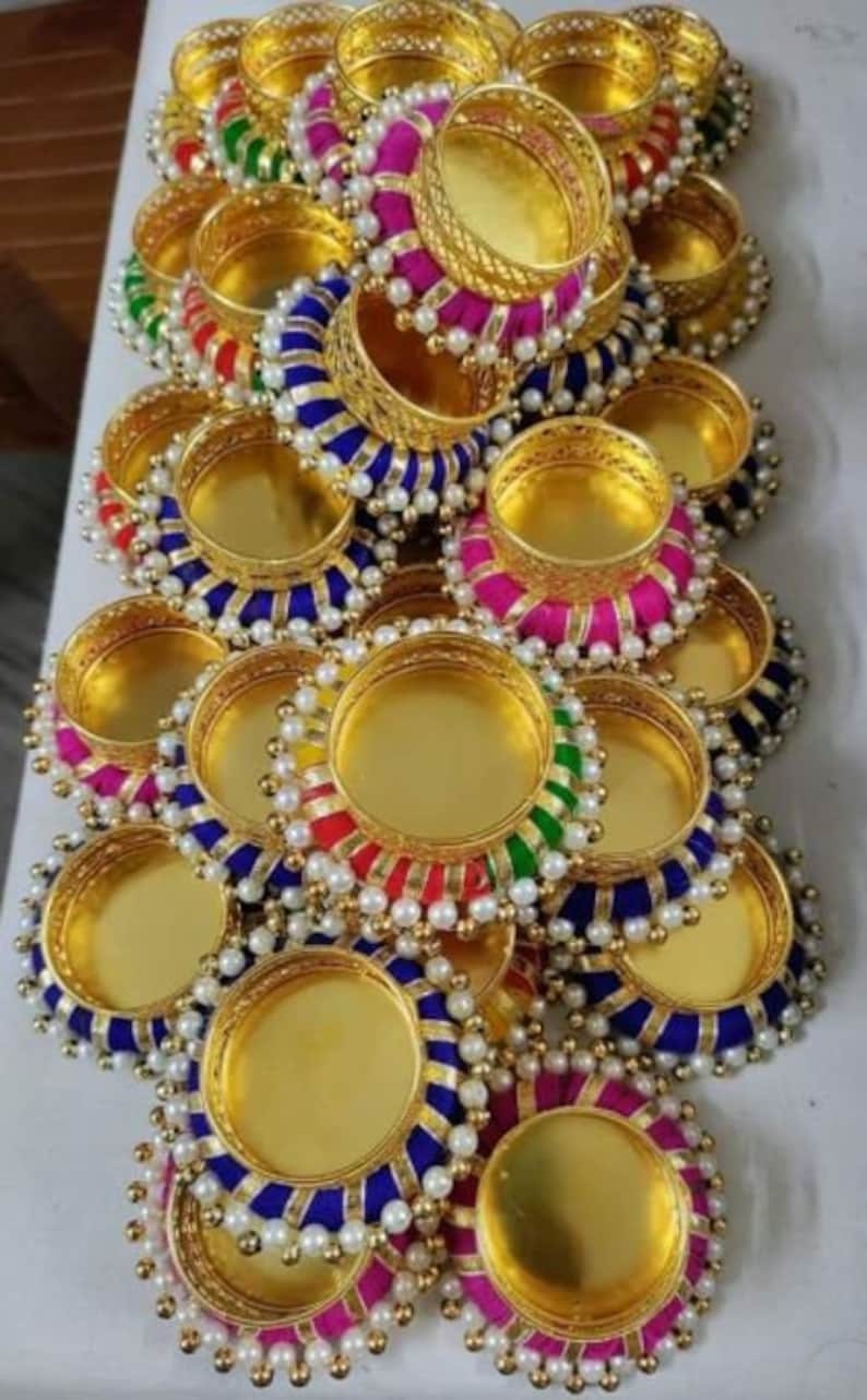 100 pc golden Diwali Tea light holder/candle holder/TEALIGHT holders/DIWALI diyas/Return gift/festival/wedding/christmas/party decoration