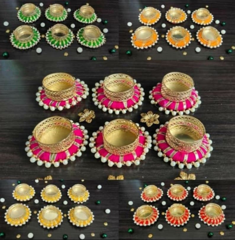 100 pc golden Diwali Tea light holder/candle holder/TEALIGHT holders/DIWALI diyas/Return gift/festival/wedding/christmas/party decoration