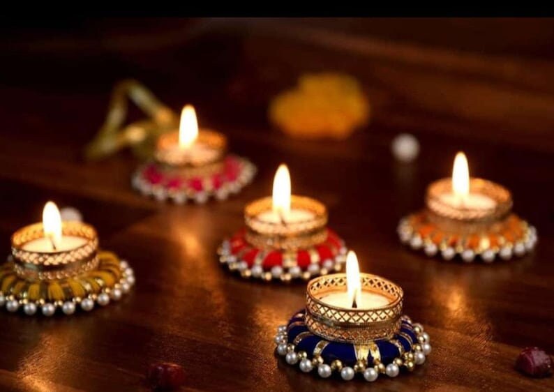 Wholesale Tealight holder/candle holder/DIWALI diyas/return , Diwali gift/giveaways Pooja home festive/wedding/christmas/party decoration