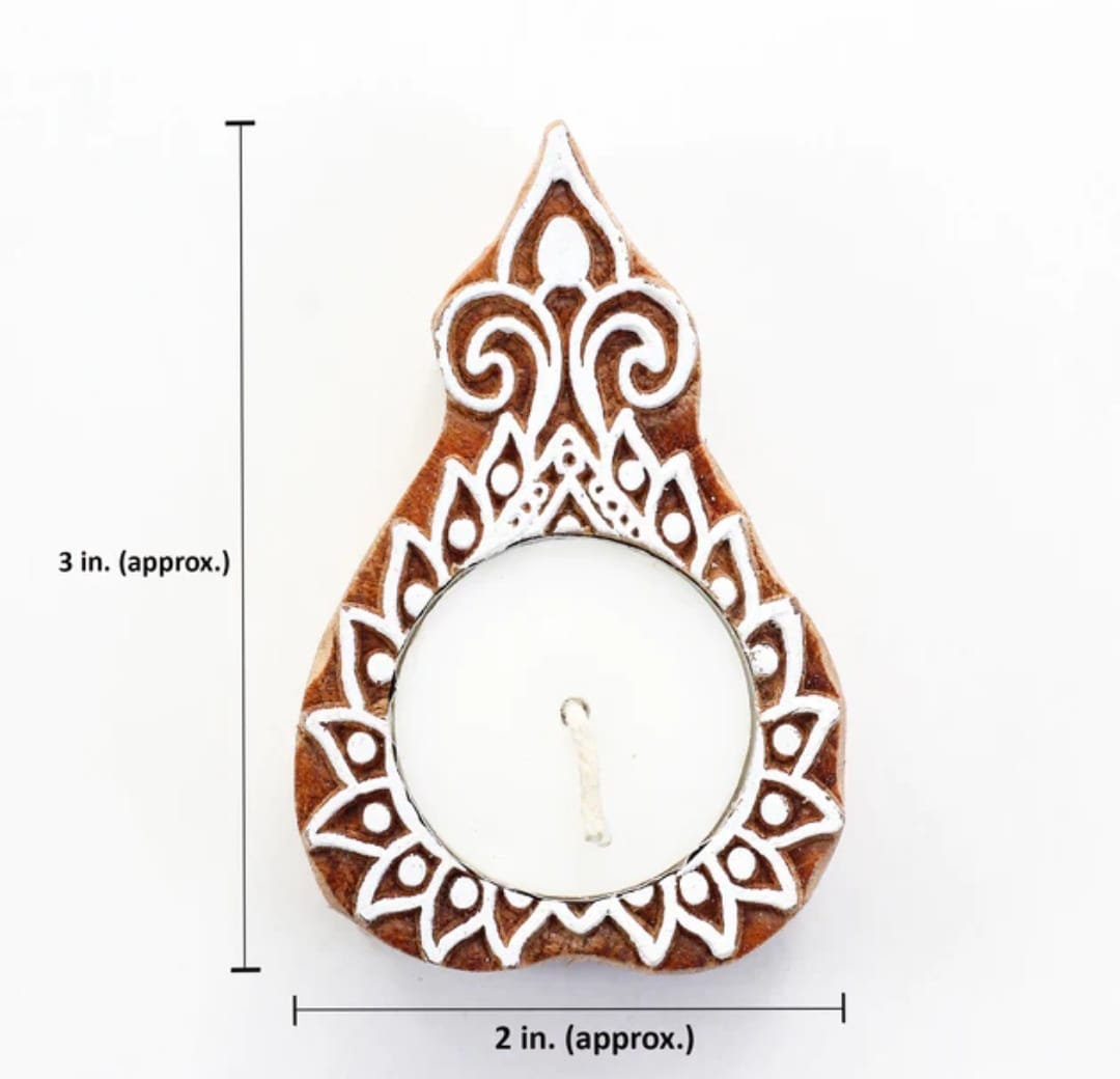 100 pc Wooden Diwali Tea light holder/candle holder/TEALIGHT holders/DIWALI diyas/Return gift/festival/wedding/christmas/party decoration