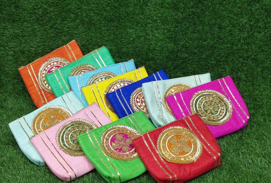 Wholesale 100 Gift Handbag/Pooja bags/wedding favors/party/festival mehndi/wedding handbags/gota patch bags giveaways/return gifts/ favours