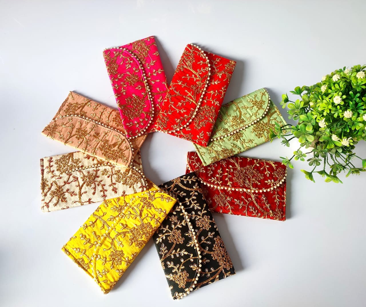 Lot of 100 clutch bags/Evening clutch/party/ festival mehendi/wedding function handbags/giveaways/ return gifts/ 5-100 pc