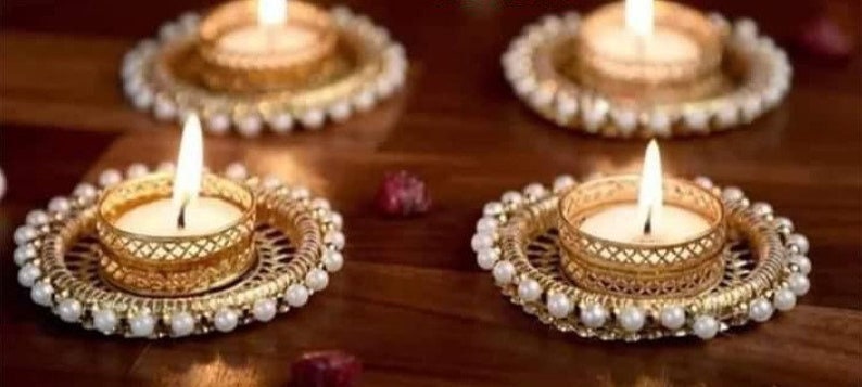 100 pc golden Diwali Tea light holder/candle holder/TEALIGHT holders/DIWALI diyas/Return gift/festival/wedding/christmas/party decoration