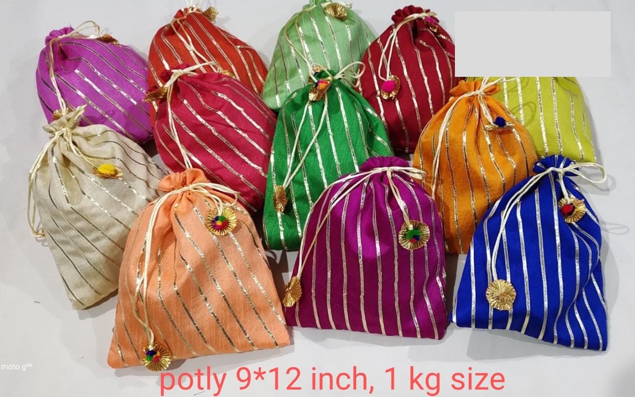 Lot of 100 Indian handmade women Potli bags/Evening clutch/purse/ drawstring bags/party/mehendi/wedding handbags/giveaways/Return gift