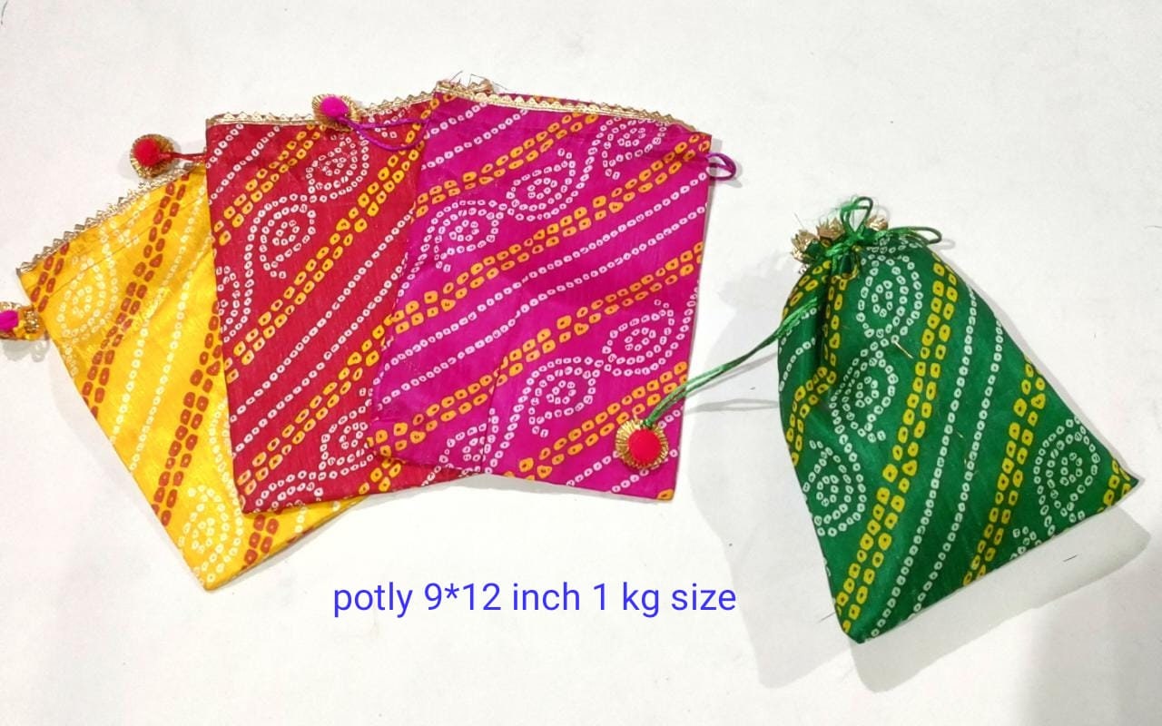 Lot of 100 Indian handmade women Potli bags/Evening clutch/purse/ drawstring bags/party/mehendi/wedding handbags/giveaways/Return gift