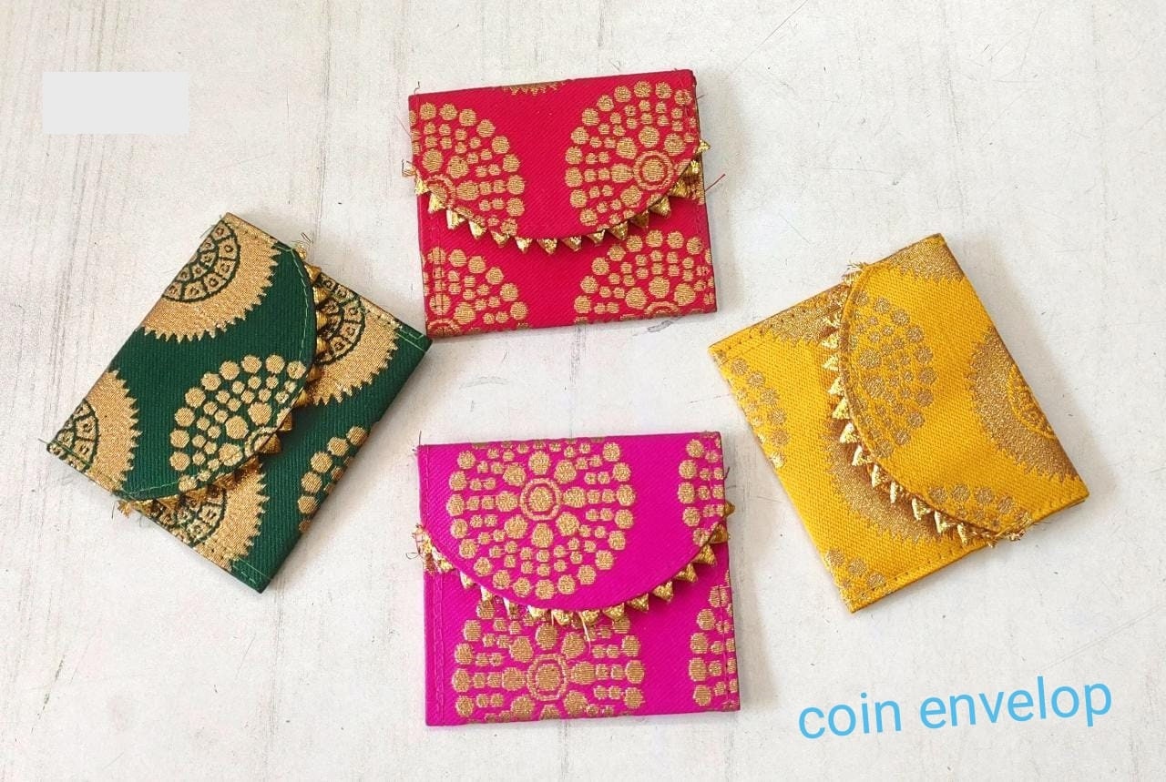 Lot of 100 Indian handmade women coin bags/Evening /purse/ drawstring bags/party/mehendi/wedding favours/giveaways/Return gift