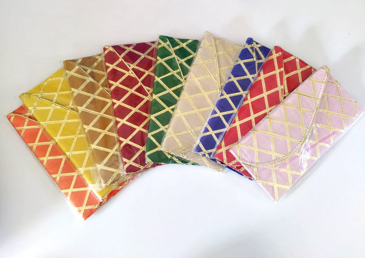 Lot of 100 Shagun Fabric Envelope /Envelope/party/mehendi/wedding favours/giveaways/Return gift