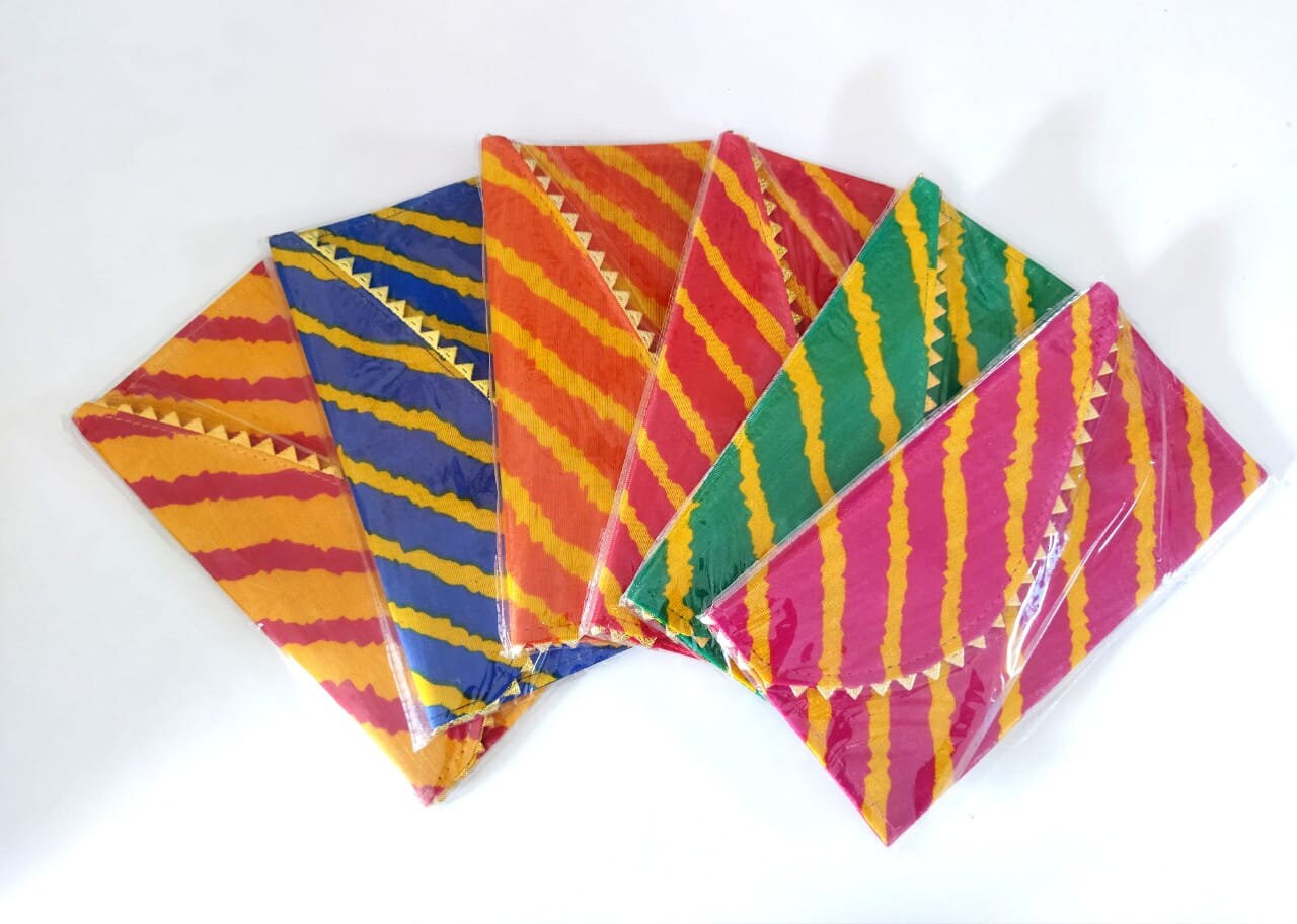 Lot of 100 Shagun Fabric Envelope /Envelope/party/mehendi/wedding favours/giveaways/Return gift