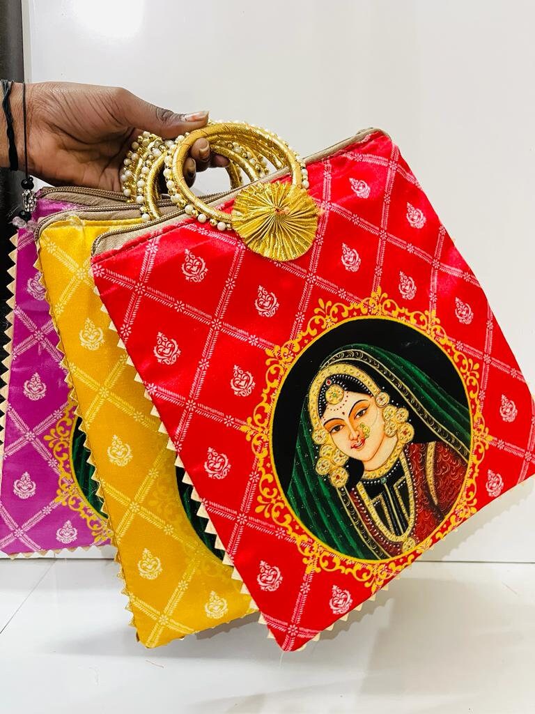 Wholesale 100 Gift Handbag/Raja Rani bags/wedding bags/party/festival mehndi/wedding handbags/satin silk bags giveaways/return gifts/favours