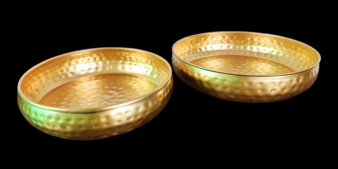 DIWALI/CHRISTMAS GIFT/Iron Hammered Urli/Urli bowl/urli with bowl/Urali/Uruli set/Urli Set/Christmas/Pooja/wedding Gift/Home Decoration 2 Pc