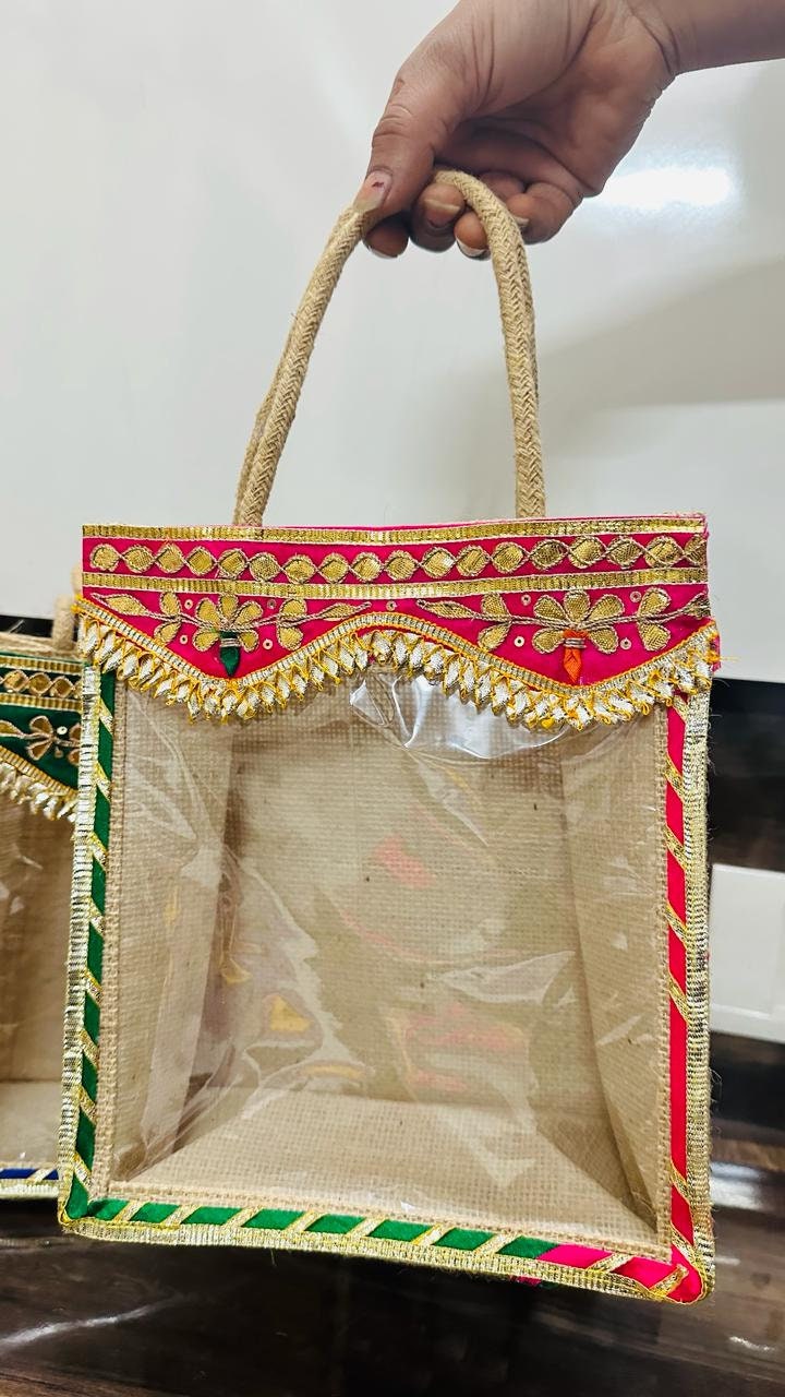 Wholesale 100 Gift Handbag/jute bags/wedding bags/party/festival mehndi/wedding handbags/satin silk bags giveaways/return gifts/favours